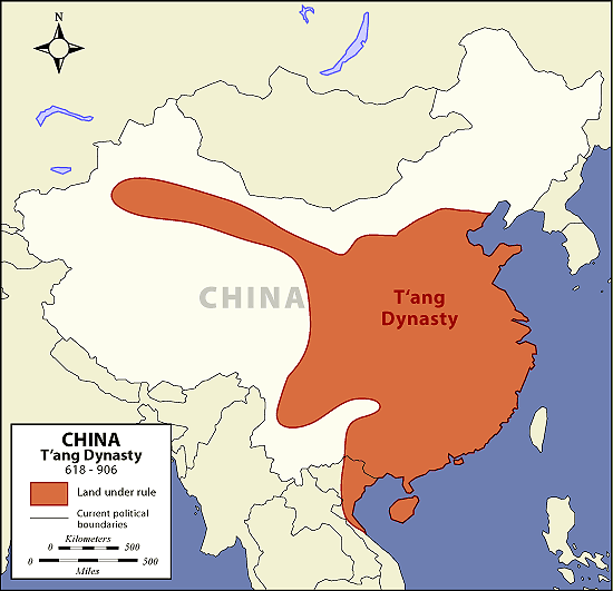Tang Dynasty Map - The Art of Asia - History and Maps