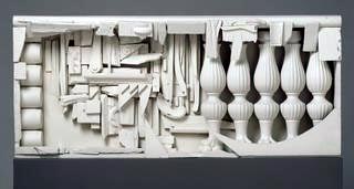 Louise Nevelson, Case with Five Balusters, 1959, wood, paint, Walker Art Center, Gift of Mr. and Mrs. Peter M. Butler
