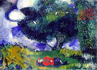 Marc Chagall, The Poet with the Birds, 1911, Oil on canvas, The Minneapolis Institute of Arts, Bequest of Putnam Dana McMillan