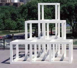 Sol LeWitt, Three x Four x Three, 1984, Aluminum, enamel, Walker Art Center, Walker Special Purchase Fund