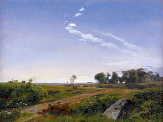 Zealand Landscape. Open Country in North Zealand, Johan Thomas Lundbye, 1842