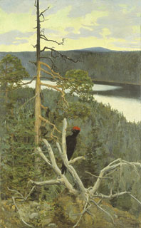 The Great Black Woodpecker, Akseli Gallen-Kallela, 1892-94
