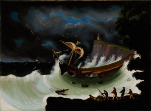Thomas Chambers, The Shipwreck, 1850, Private collection