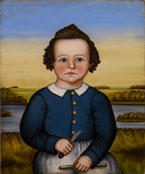 Susan Catherine Moore Waters, Boy with Knife, c. 1840-45, Collection of Stewart Stender and Deborah Davenport