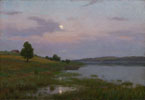 Herbjørn Gausta, Moonlit Scene, c. 1908, Private collection