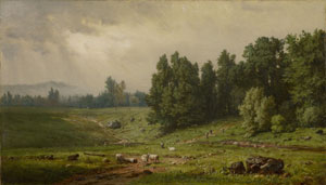 George Inness, Landscape with Sheep, 1858, Private collection