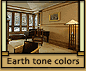 Features of Prairie School Architecture: Earth tone colors