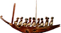 Model Boat with Figures