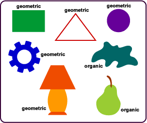 Geometric and organic diagram