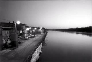 Thomas Frederick Arndt, Durand, Wisconsin, Looking South Along the River, 1982, Gelatin silver print, The Minneapolis Institute of Arts, Gift of Lora and Martin G. Weinstein
